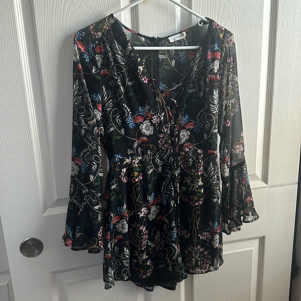 Lush small black romper